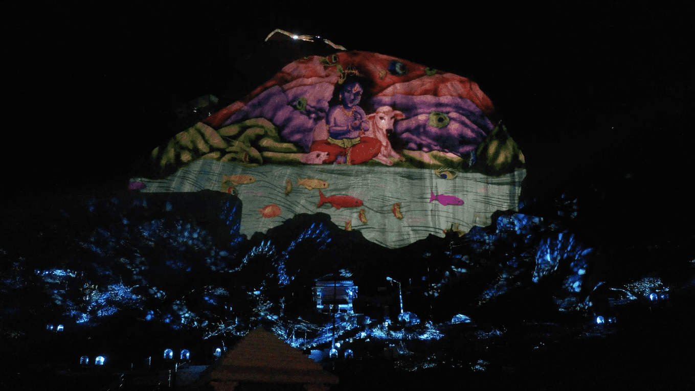 Rhino Engineers Designs India's Largest 3D Projection Mapping Show on Gabbar Hills, Ambaji